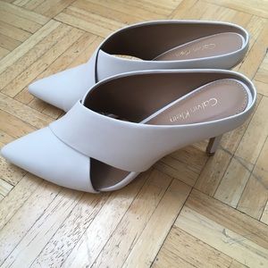 Calvin Klein Gillian Closed Toed Heeled Mules